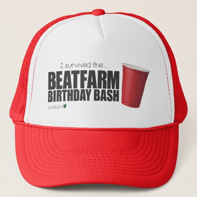 Casquette d'anniversaire de Beatfarm (Devant)