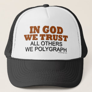 Casquette Dans Dieu nous faisons confiance à l'énonciation