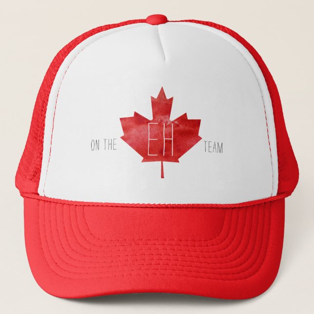Casquette Dans L'Équipe Du Eh | Drapeau Canada (Devant)