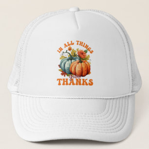 Casquette Dans toutes les choses donner Merci Citrouille