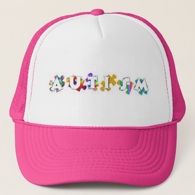Casquette d'arc-en-ciel d'autisme (Devant)