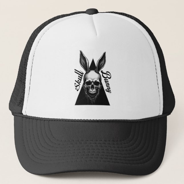 Casquette Dark Bunny – Gothic Easter Art - boné (Devant)