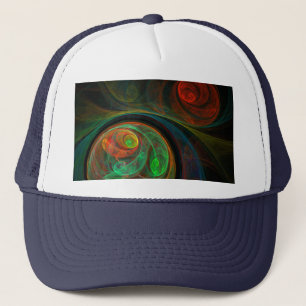 Casquette d'art Abstrait vert de renaissance