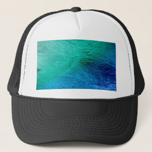Casquette d'art numérique d'eau de mer d'océan