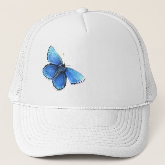 casquette d'art papillon bleu (Devant)