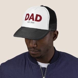 Casquette Date de papa à carreaux buffle moderne établie