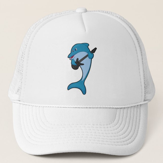 Casquette Dauphin à Musique avec Guitare (Devant)