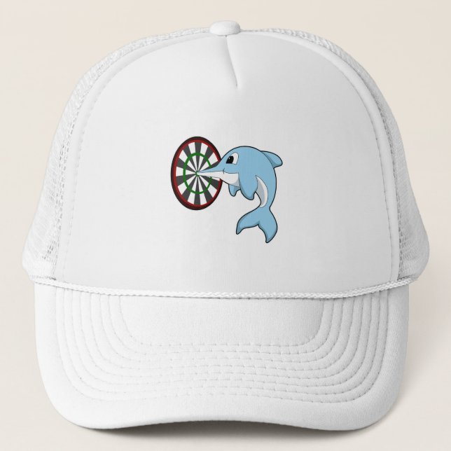 Casquette Dauphin aux fléchettes avec Dartboard (Devant)