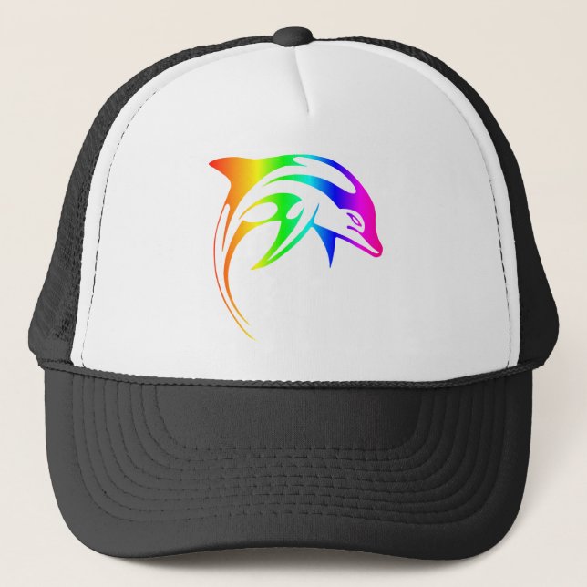 Casquette Dauphin d'arc-en-ciel (Devant)
