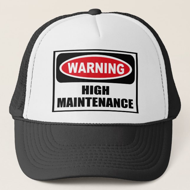 Casquette d'avertissement de MAINTENANCE ÉLEVÉE (Devant)