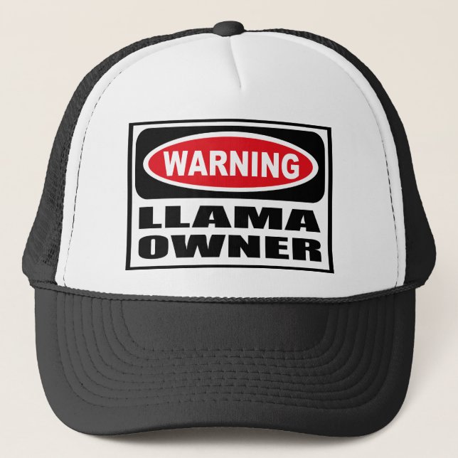 Casquette d'avertissement de PROPRIÉTAIRE de LAMA (Devant)