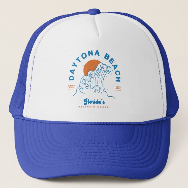 CASQUETTE DAYTONA BEACH FLORIDA VACANCES D'ÉTÉ VAGUES (Devant)