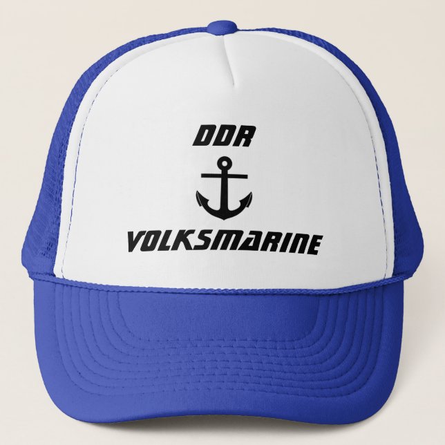 Casquette DDR Volksmarine, marine d'Allemagne de l'Est (Devant)