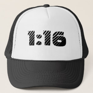 casquette de 1h16 (1h16 de Romains)