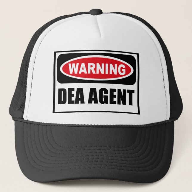 Casquette de avertissement d'AGENT de DEA (Devant)