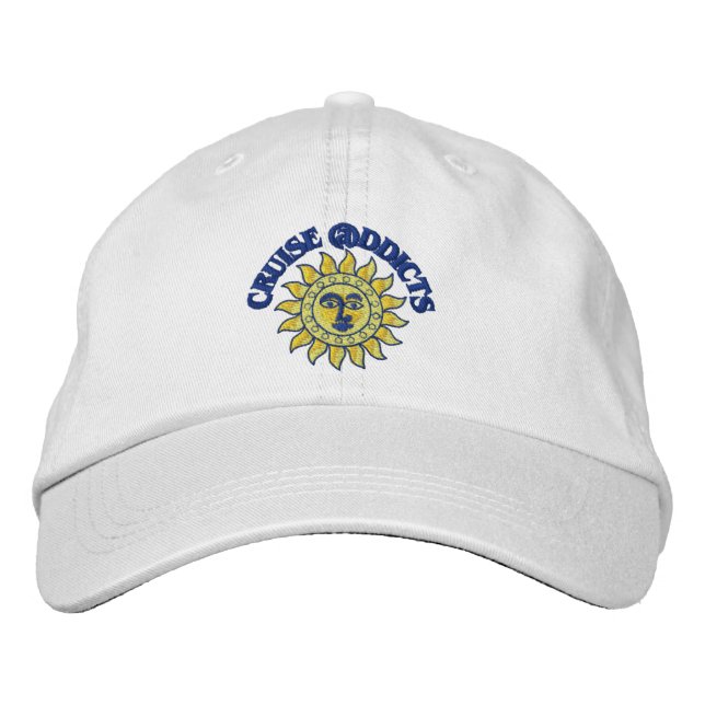 Casquette de balle blanche pour les accros de la c (Devant)