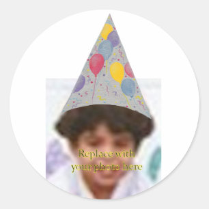Casquette de ballon de fête Ajouter photo Stickers