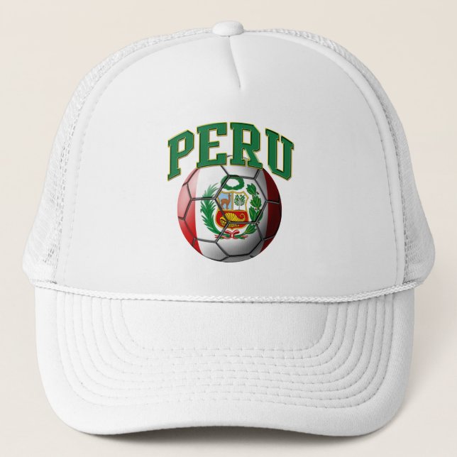 Casquette de ballon de football de drapeau du (Devant)