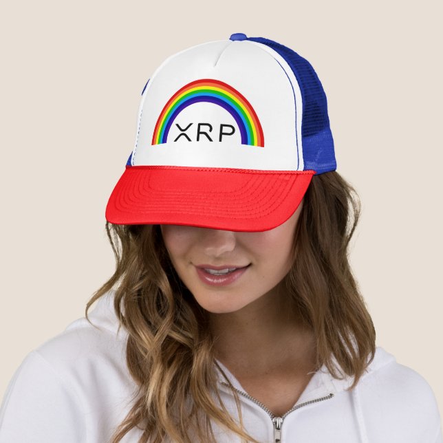 Casquette de base-ball arc-en-ciel XRP (En situation)