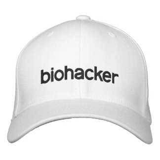 casquette de base-ball de biohacker blanc