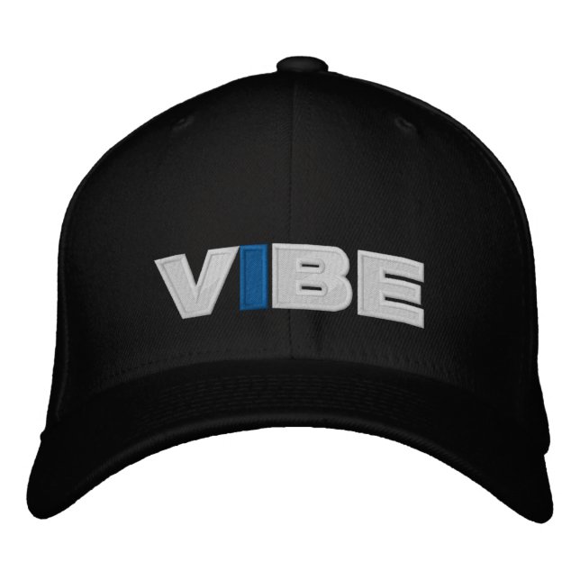 CASQUETTE de base-ball VIBE (noir) (Devant)