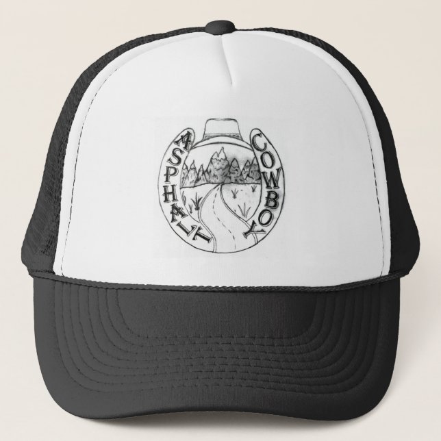 Casquette de base de cowboy d'asphalte (Devant)
