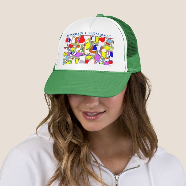 Casquette de baseball avec le logo "SCOOOL'S OUT F (En situation)