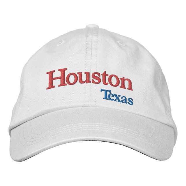 Casquette de baseball brodé de Houston Texas (Devant)