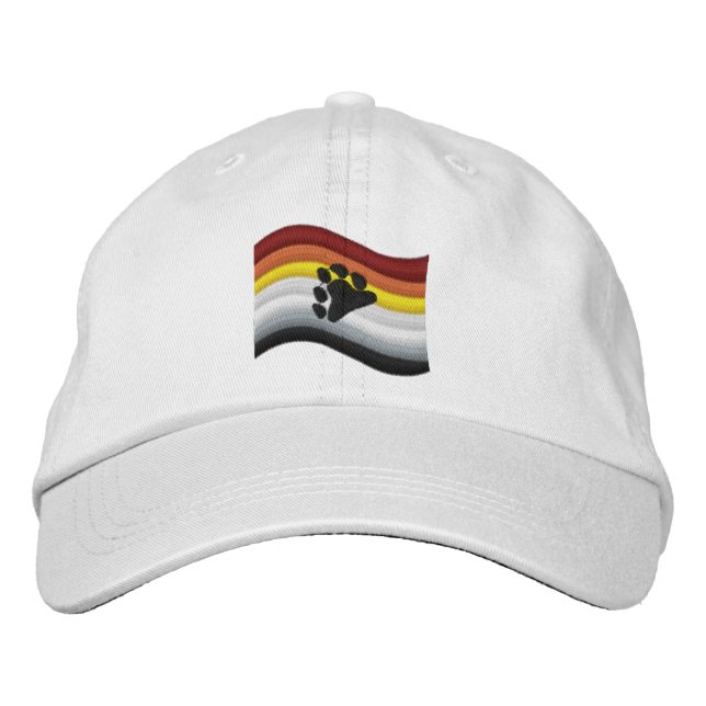 Casquette de baseball brodé du drapeau de la fiert (Devant)