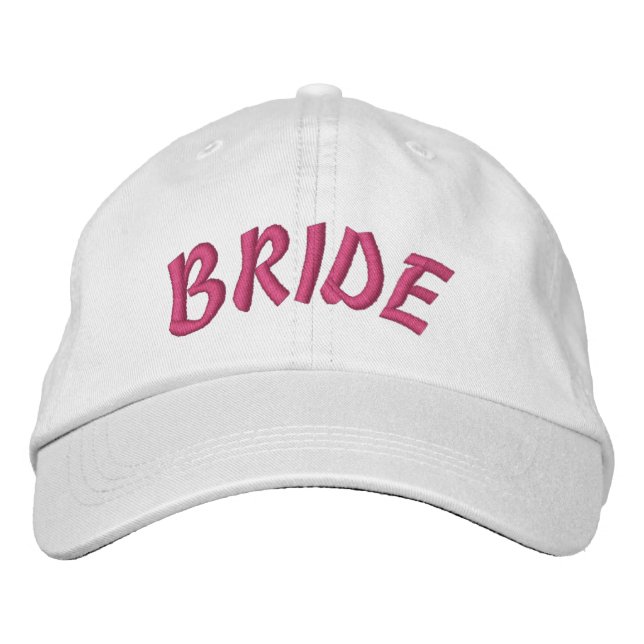 Casquette de Baseball Brodé Mariée - Texte Personn (Devant)