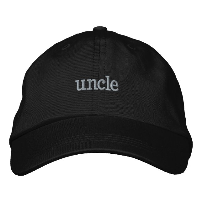 Casquette de baseball brodé oncle (Devant)