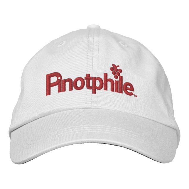 Casquette de baseball brodé Pinotphile (Devant)