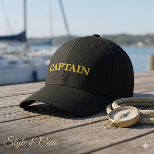 Casquette de baseball brodée CAPITAINE personnalis
