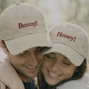 Casquette de baseball brodée pour couple assorti