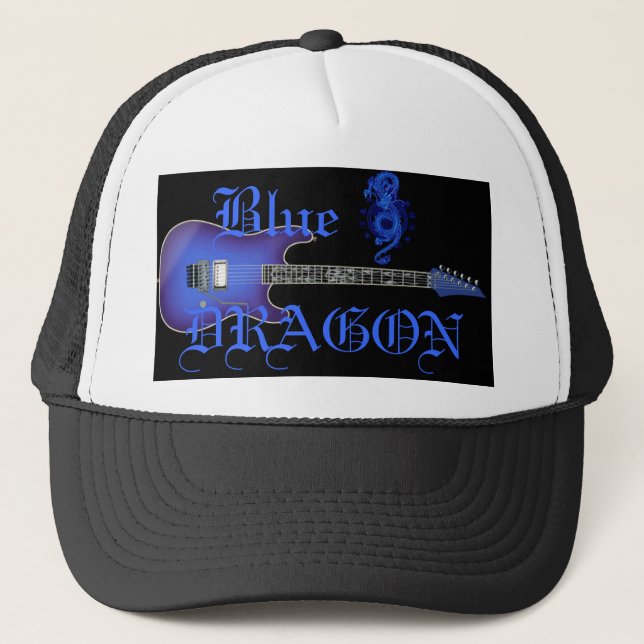 Casquette de baseball chinois de dragon de guitare (Devant)
