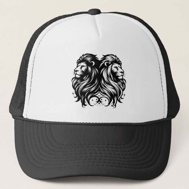 Casquette de baseball d'alimentation Twin Lions (Devant)