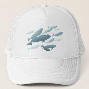 Casquette de baseball de baleine de beluga et