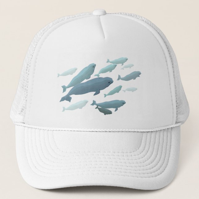 Casquette de baseball de baleine de beluga et (Devant)