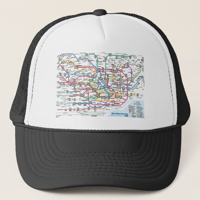 Casquette de baseball de carte de souterrain de (Devant)