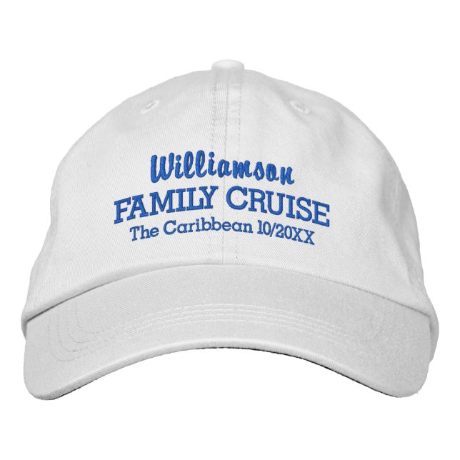 Casquette de baseball de croisière en famille Lieu (Devant)
