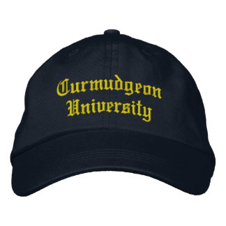 Casquette de baseball de l'université Curmudgeon