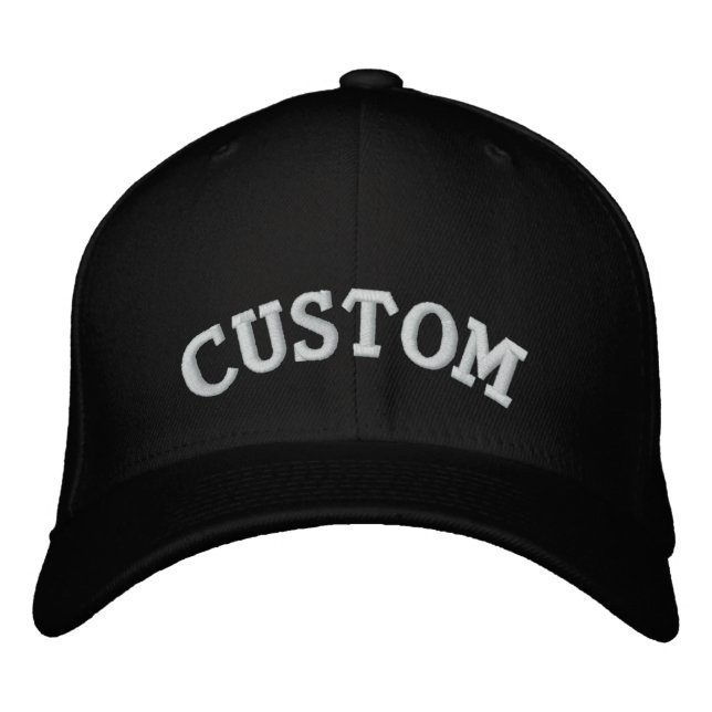Casquette de baseball de texte personnalisable (Devant)