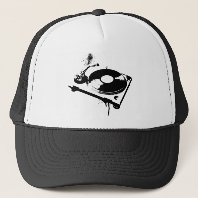 Casquette de baseball de Tourne-disque DJ Deejay | (Devant)