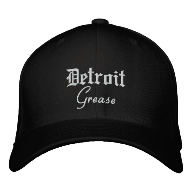 Casquette de baseball en laine de Detroit Grease F (Devant)