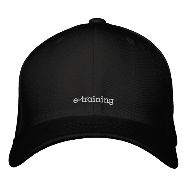 casquette de baseball en laine noire (Devant)
