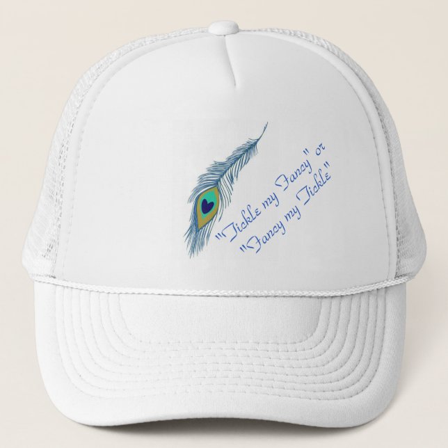 Casquette de baseball Flirty de conception du paon (Devant)
