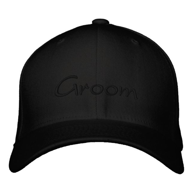 Casquette de baseball Groom personnalisé avec brod (Devant)