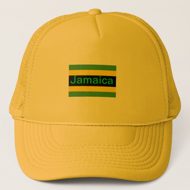Casquette de baseball jamaïcaine de couleurs (Devant)