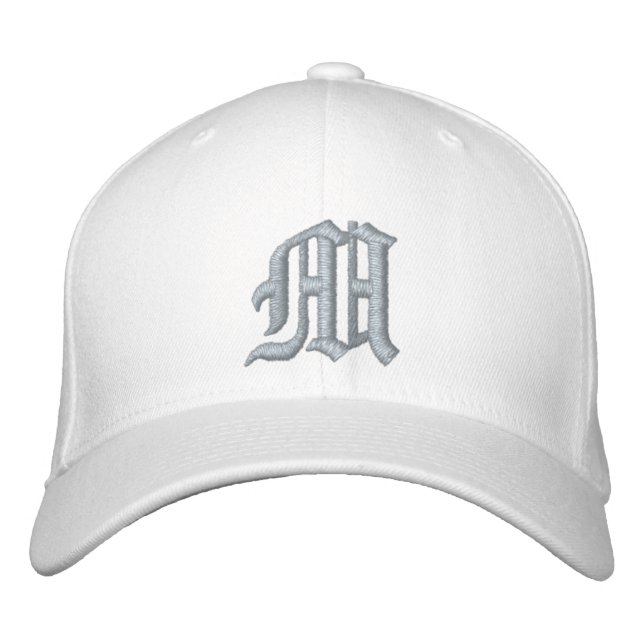 Casquette de baseball Monogramme moderne brodé (Devant)