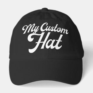 Casquette de baseball personnalisée NOIRE modèle v